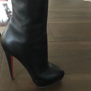 Christian Louboutin Leather Platform Booties size 39